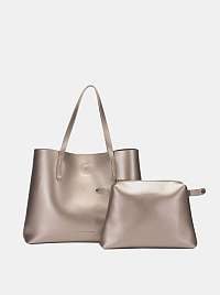 Shopper v zlatej farbe s odnímateľným puzdrom Claudia Canova