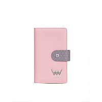 Sivo-ružová dámska malá peňaženka VUCH Monte