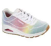 Skechers biele tenisky Uno Eye Catching White Kpu Hot Melt
