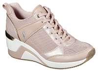 Skechers púdrové tenisky na platforme Million Air Up There Light Pink
