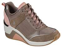 Skechers púdrové tenisky na platforme Million High N Fly Taupe