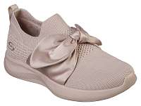 Skechers púdrovo ružové slip on Bobs Squad 2 Bow Beauty