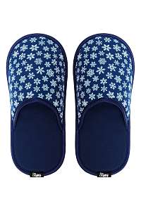 Slippsy modré unisex domáce šľapky Blue Snowflake