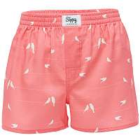 Slippsy ružové pánske trenírky Dove Boy s holuvičkami