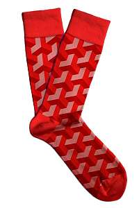 Soxit červené unisex ponožky 3D Red