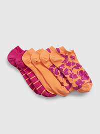 Spodná bielizeň - Letné nízke ponožky, 3 páry Oranžová