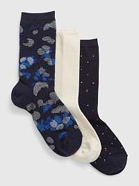 Spodná bielizeň - Vysoké ponožky, 3 páry Farebné