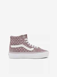 Staroružové dámske členkové semišové bodkované topánky VANS Filmore