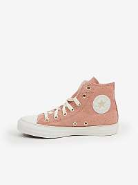 Staroružové dámske členkové tenisky s roztrhaným efektom Converse Chuck Taylor All Star