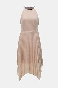 Staroružové plisované šaty na ramienka Dorothy Perkins