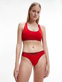 Súprava červenej podprsenky a červených tangáčov Calvin Klein