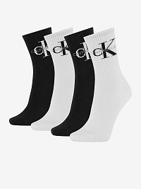 Súprava dámskych ponožiek v čiernej a bielej farbe Calvin Klein