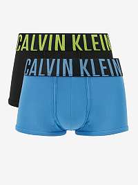 Súprava dvoch pánskych boxeriek Calvin Klein v čiernej a modrej farbe