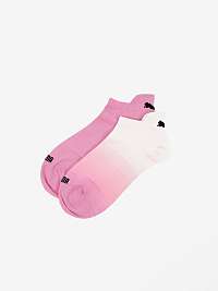 Súprava dvoch párov ružových dámskych ponožiek Puma