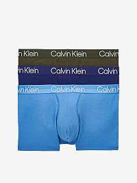 Súprava troch boxeriek Calvin Klein v modrej a sivej farbe