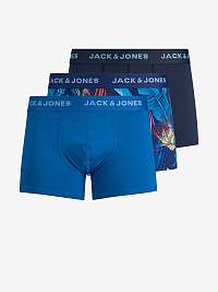 Súprava troch boxeriek v modrej farbe Jack & Jones Canary