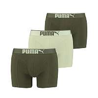 Súprava troch pánskych boxeriek Puma v zelenej farbe