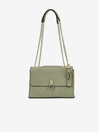 Světle šedá vzorovaná crossbody kabelka Guess Flap