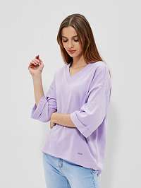 Svetlo fialové dámske oversize tričko Moodo