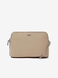 Svetlo hnedá kožená crossbody kabelka DKNY Bryant