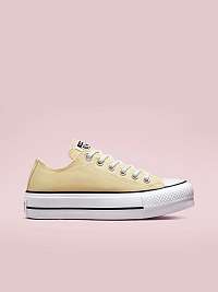 Svetlo žlté dámske tenisky Converse Chuck Taylor All Star Lift