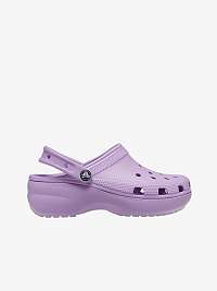 Svetlofialové dámske šľapky Crocs Classic Platform Clog