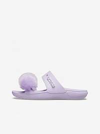 Svetlofialové dámske šľapky Crocs ClassicCrocsFurSureSandal Lav