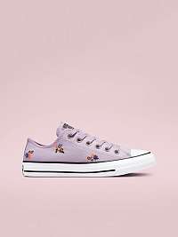Svetlofialové dámske vzorované tenisky Converse Chuck Taylor All Star