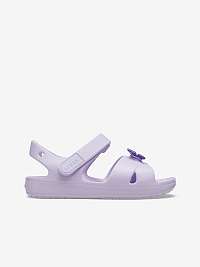 Svetlofialové dievčenské sandále Crocs