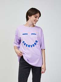 Svetlofialové oversize tričko VERO MODA Skye Cody