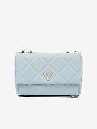 Svetlomodrá dámska malá crossbody kabelka Guess Cessily