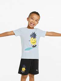 Svetlomodré chlapčenské vzorované tričko Puma Fruit Mates