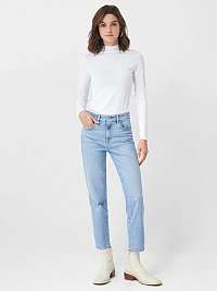 Svetlomodré dámske skrátené slim fit rifle Salsa Jeans