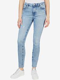Svetlomodré dámske slim fit rifle Pepe Jeans Regent