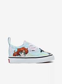 Svetlomodré detské vzorované tenisky Vans TD Authentic