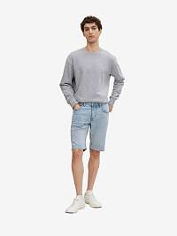 Svetlomodré pánske džínsové šortky Tom Tailor Denim