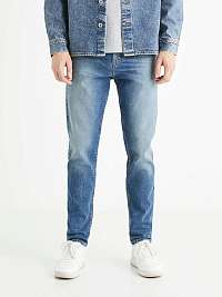 Svetlomodré pánske skinny fit džínsy Celio C45