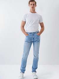 Svetlomodré pánske slim fit džínsy Salsa Jeans Regular