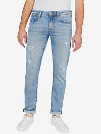 Svetlomodré pánske straight fit rifle Pepe Jeans Hatch