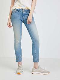 Svetlomodré skrátené skinny fit džínsy Salsa Jeans Wonder