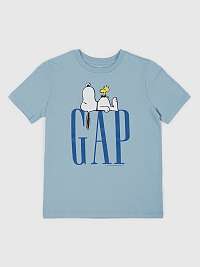 Svetlomodré tričko GAP & Peanuts Snoopy pre deti