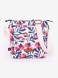 Svetloružová dámska kvetinová malá crossbody kabelka Brakeburn