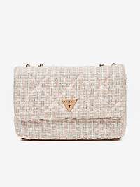 Svetloružová dámska malá crossbody kabelka Guess Cessily