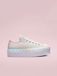 Svetloružové dámske tenisky na platforme Converse All Star Gradient