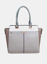 Svetlošedá kabelka s krokodýlím vzorom Bessie London