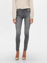 Svetlošedé skinny fit rifle s vyšúchaným efektom Jacqueline de Yong New Nikki