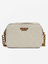 Svetlosivá vzorovaná crossbody kabelka Guess Noelle