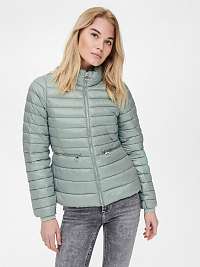 Svetlozelená dámska prešívaná zimná bunda ONLY Madeline