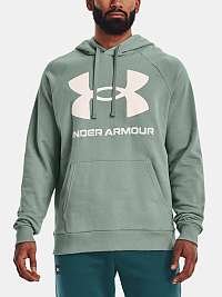 Svetlozelená pánska mikina Under Armour UA Rival Fleece Big Logo HD