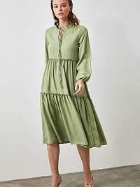 Svetlozelené šaty Trendyol